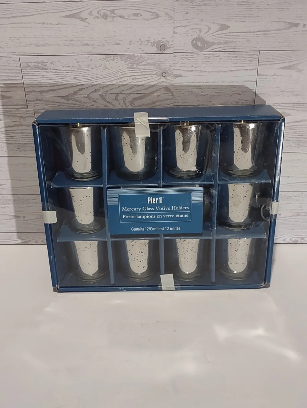Pier 1 Mercury Glass 12 Votive Holders